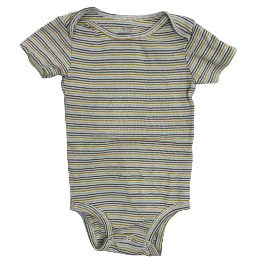 Carter’s JOY Multicolor Striped Bodysuit Short Sleeves Size 24 Months Cotton